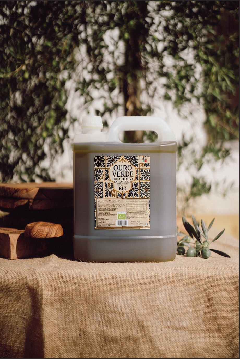Huile D'olive Extra Vierge Bio 5L Ouro Verde